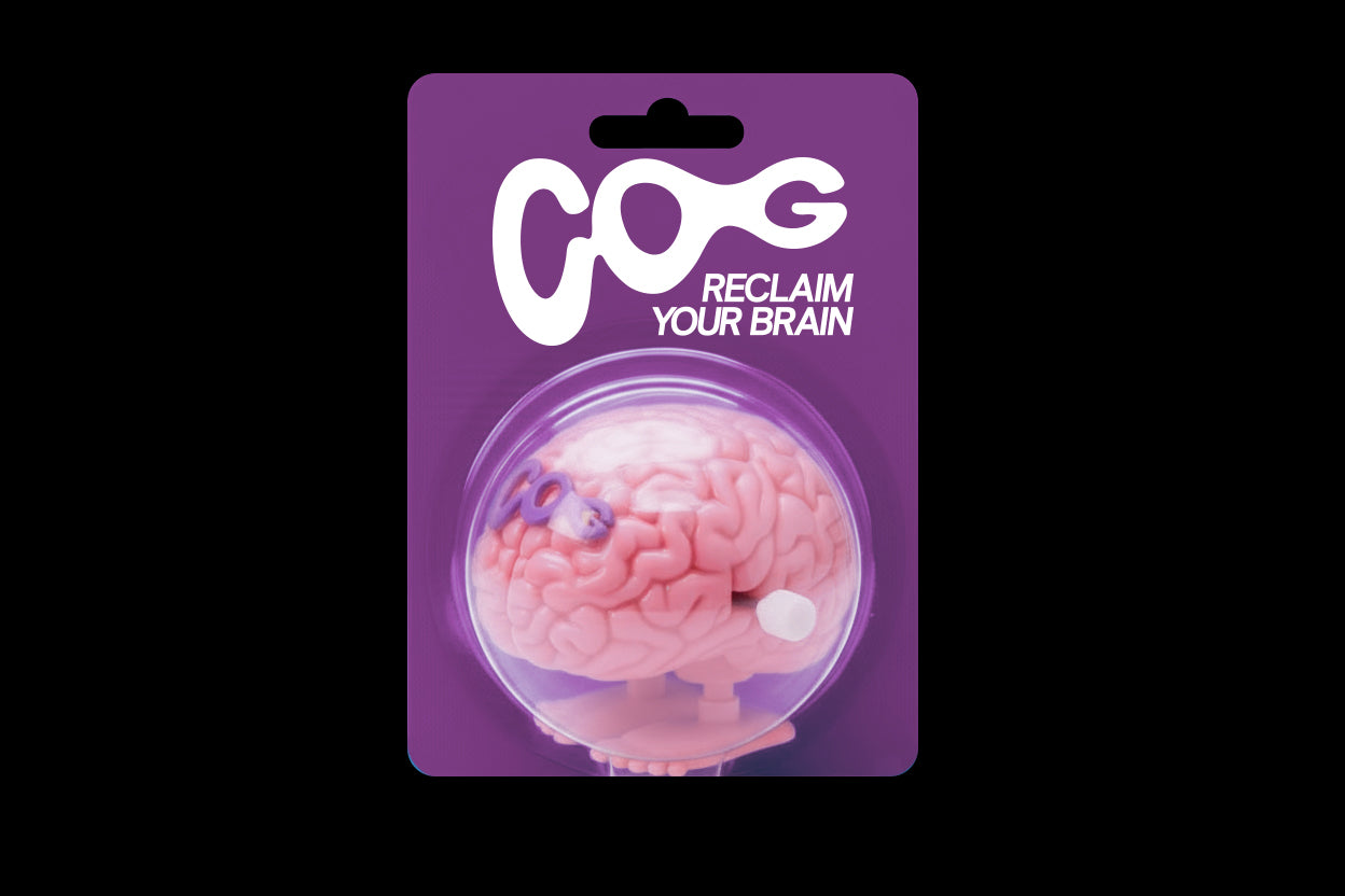 COG Wind-Up Brain Toy - detail view