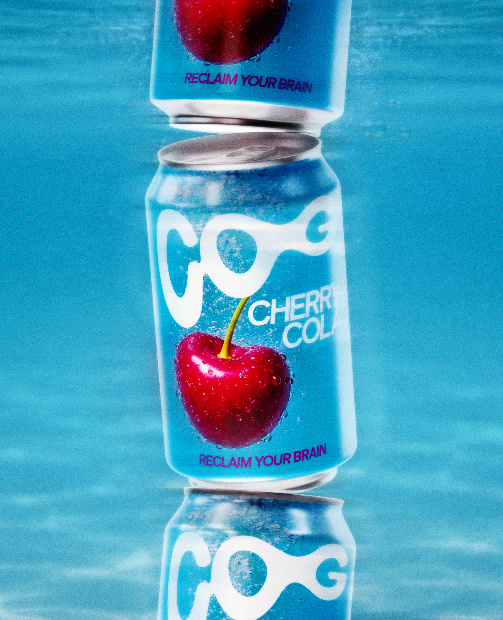 COG Cherry Cola cans — nootropic sparkling drink