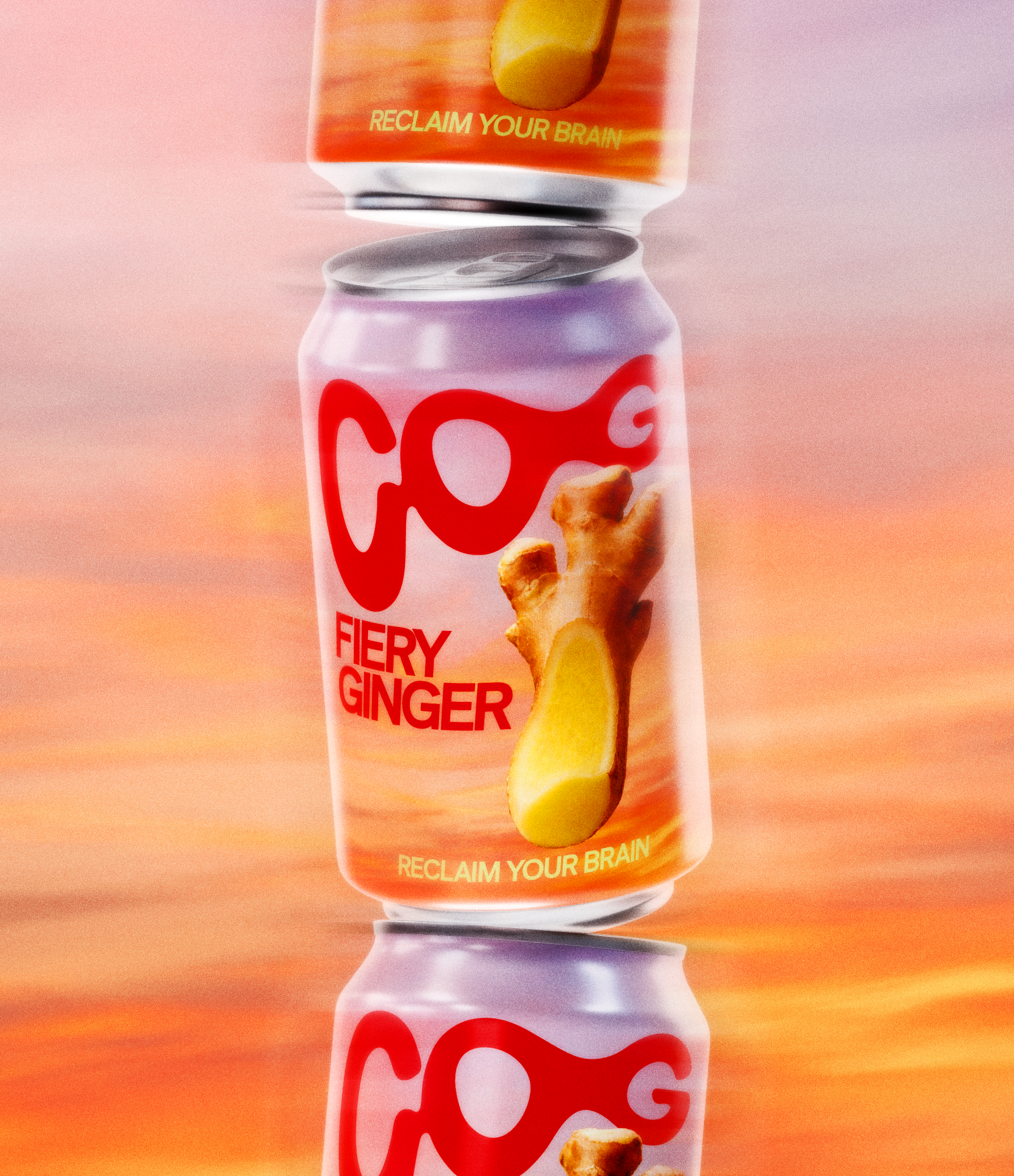 COG Fiery Ginger cans — nootropic sparkling drink